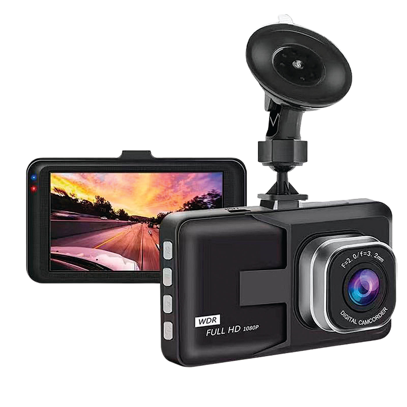 Visual Dashcam - 3" skärm med 1080p FULL HD