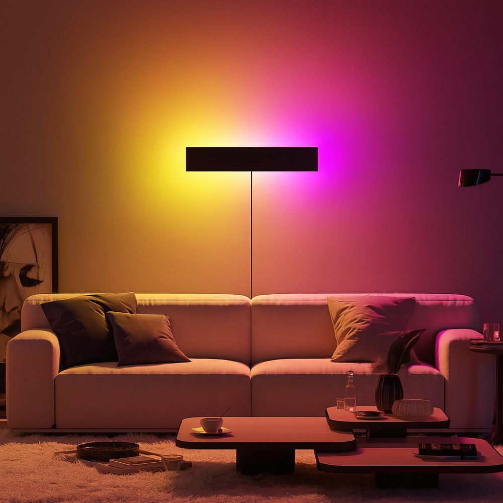 Visual GlowWall RGB – 80 cm vägglampa med smart app och dynamisk ljuseffekt