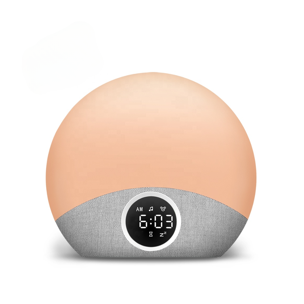 Visual Wake-Up Light - Ljusterapiväckarklocka med vitt brus