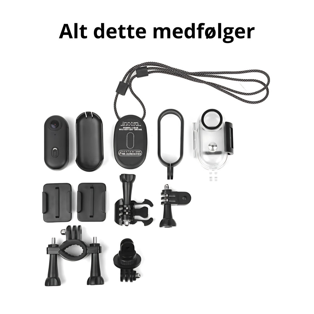 Visual GoCam Mini - Mini-actionkamera med 4K, app och vattentät design